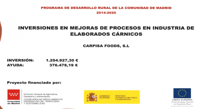 INVERSIONES EN MEJORAS DE PROCESOS EN INDUSTRIA DE ELABORADOS CÁRNICOS